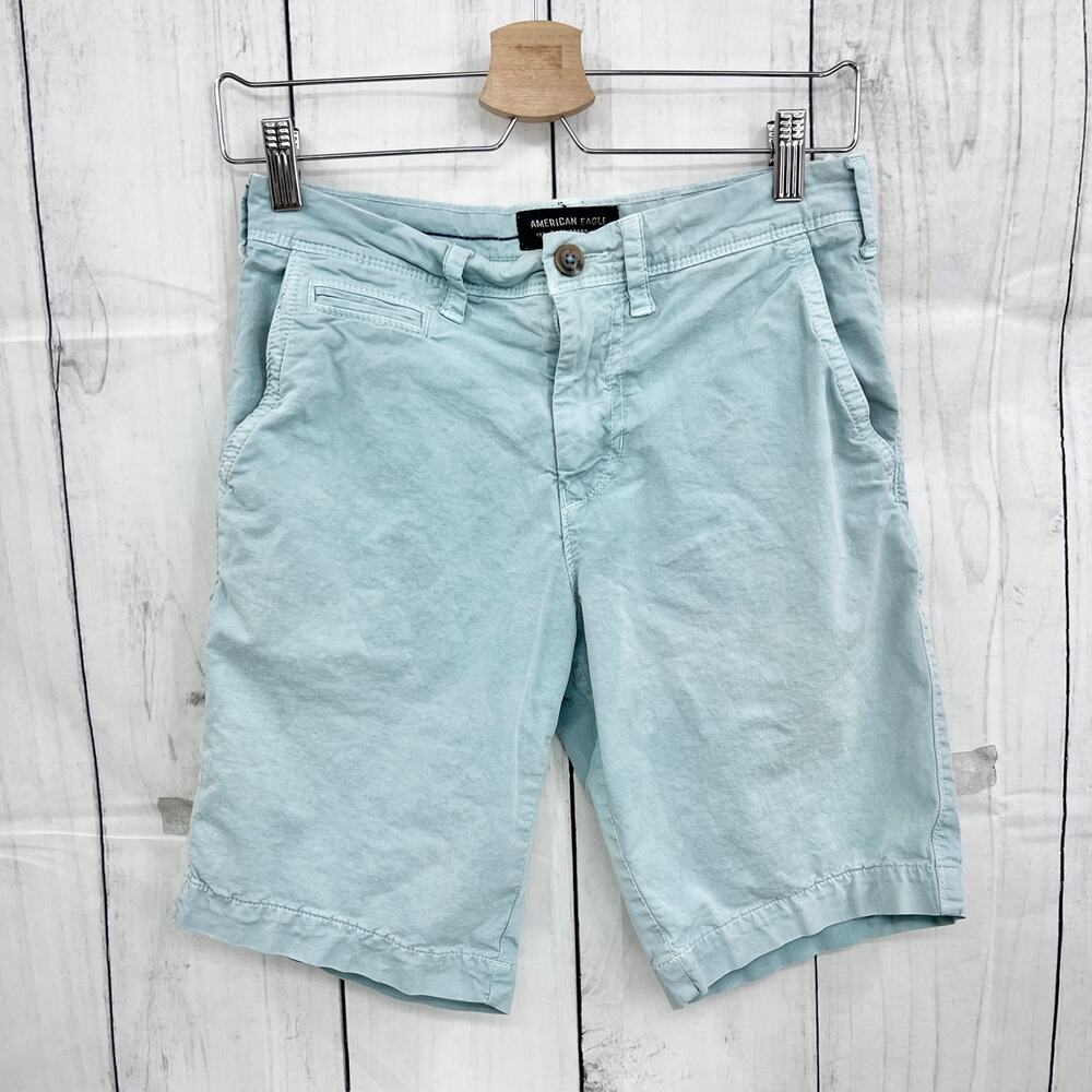 American Eagle 26" EXTREME FLEX SLIM Powder Pastel Blue Women's Bermuda Shorts